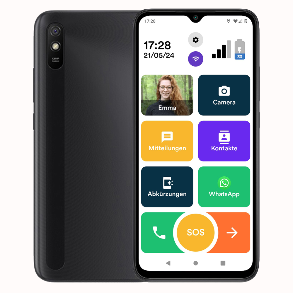 Senifone S1 senioren telefoon met WhatsApp en apps